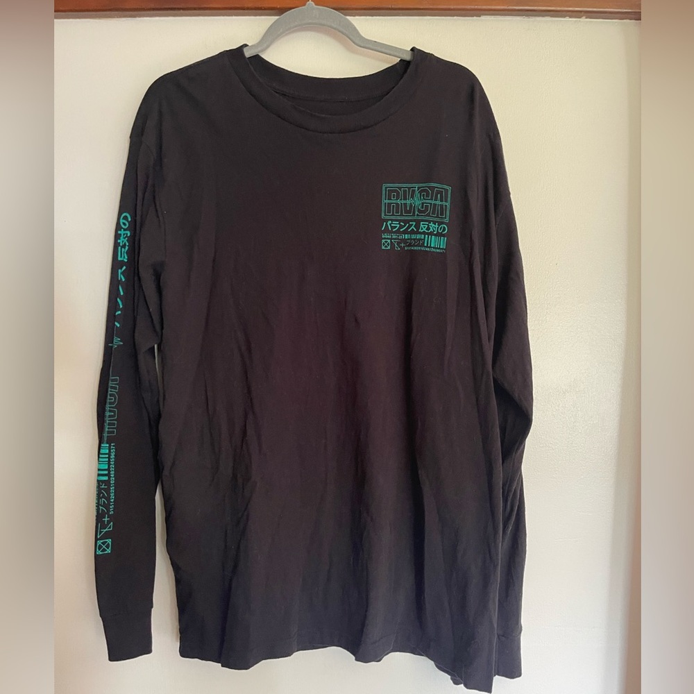 Black Long Sleeved RVCA Shirt